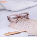 Myrtle - Square Transparent Brown Glasses for Men & Women